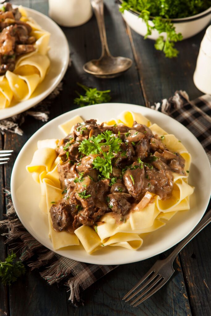 Bobby Flay Beef Stroganoff