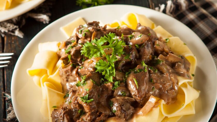 Bobby Flay Beef Stroganoff