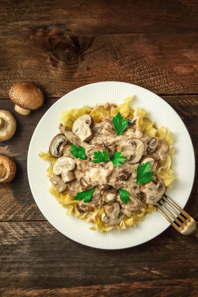 Bobby Flay Mushroom Stroganoff