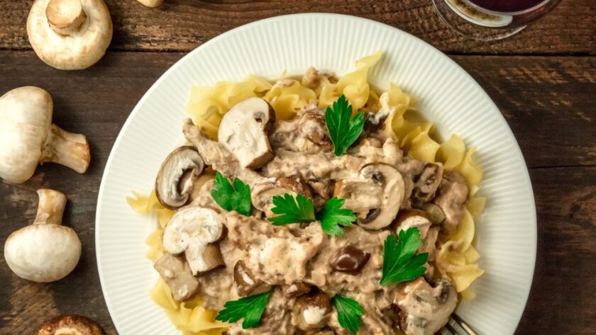 Bobby Flay Mushroom Stroganoff