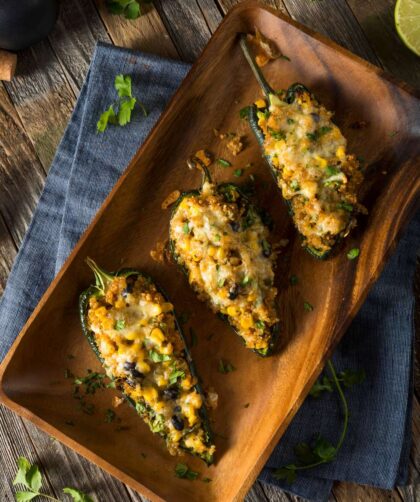 Bobby Flay Stuffed Poblano Peppers