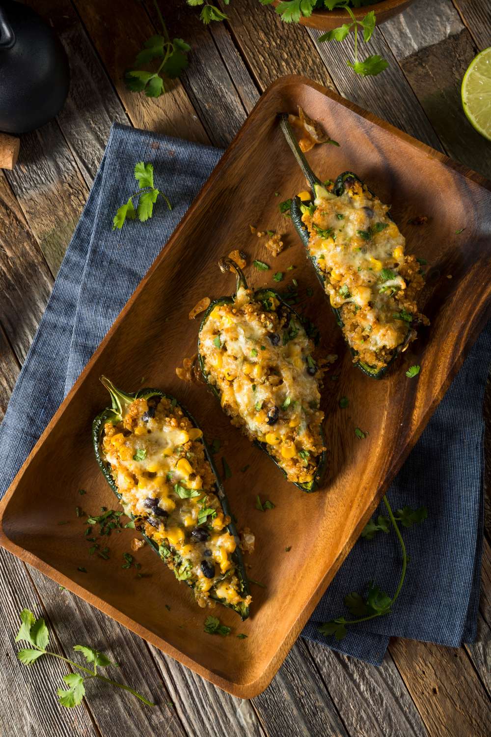 Bobby Flay Stuffed Poblano Peppers