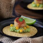 Bobby Flay Scallops With Avocado Corn Relish