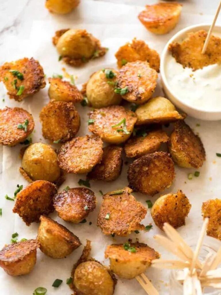 Bobby Flay Crispy Parmesan Potatoes