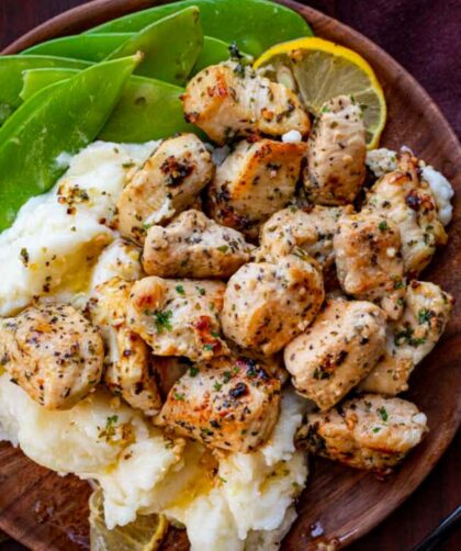 Bobby Flay Lemon Garlic Chicken Bites