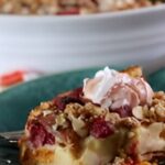 Apricot And Raspberry Granola Gratin With Raspberry Honey Yogurt