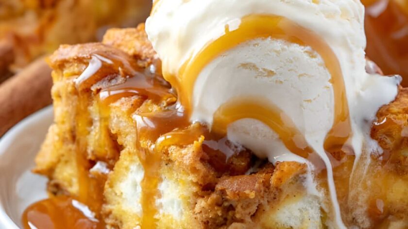 Bobby Flay Pumpkin Bread Pudding​