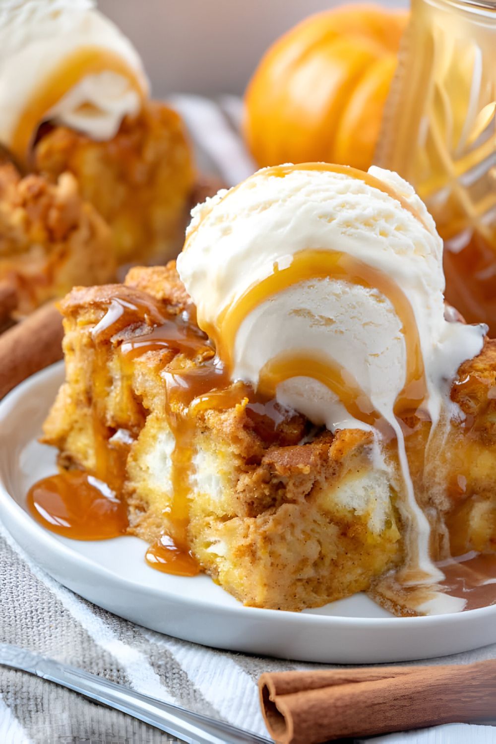 Bobby Flay Pumpkin Bread Pudding​