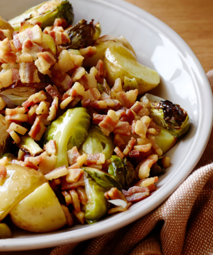 Roasted Brussels Sprouts with Pancetta