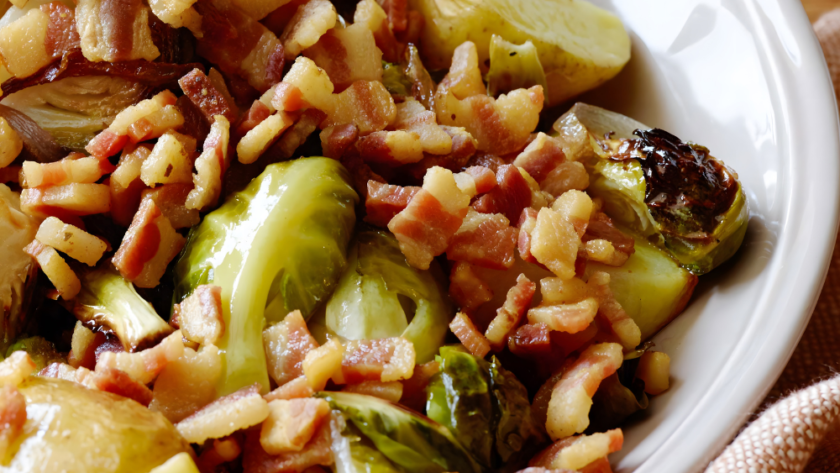 Roasted Brussels Sprouts with Pancetta