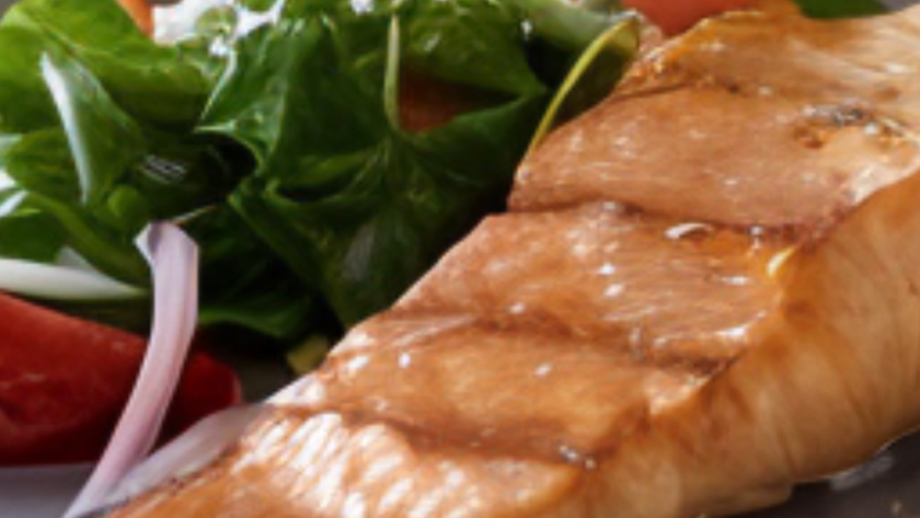 Salmon with Brown Sugar and Mustard Glaze