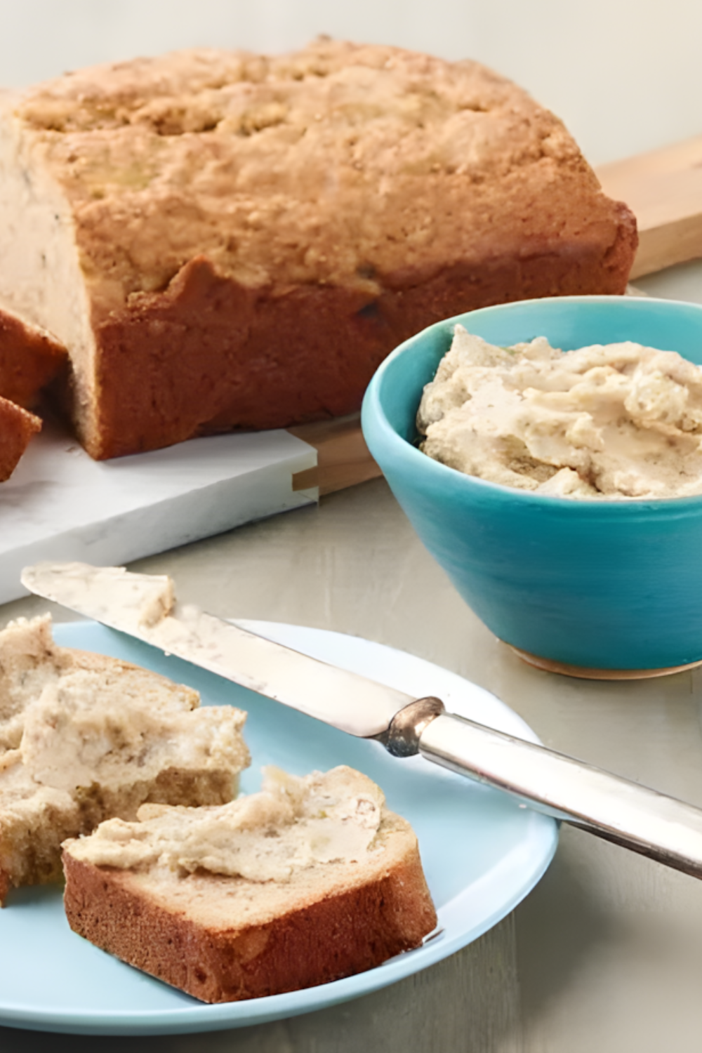 Banana Bread with Vanilla Bean "Pecan Butter"