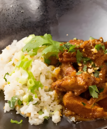 Chicken Curry with Coconut Rice