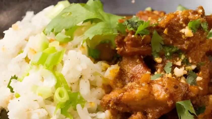 Chicken Curry with Coconut Rice