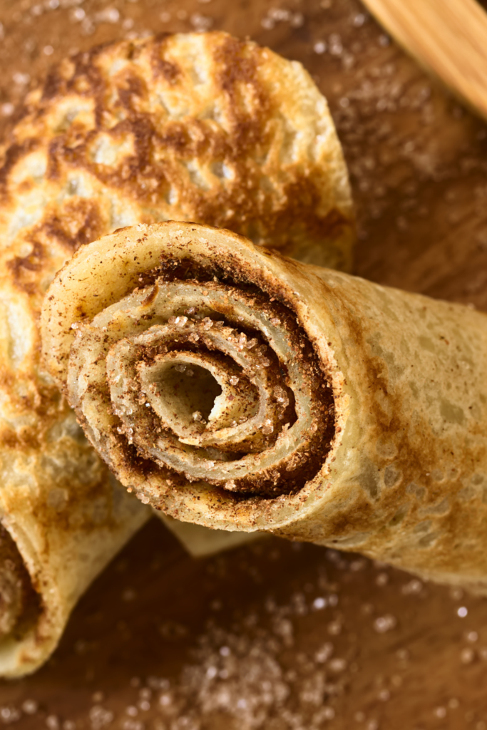 Cinnamon Roll Crepes