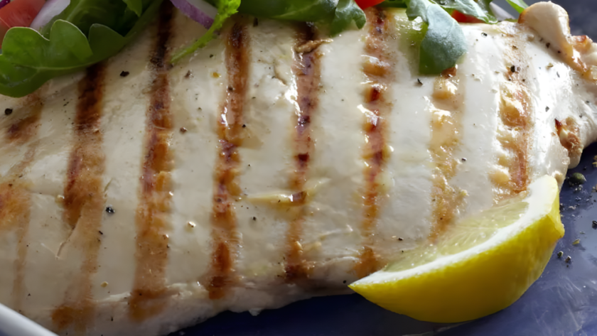 Grilled Chicken Paillard with Lemon and Black Pepper and Arugula-Tomato Salad