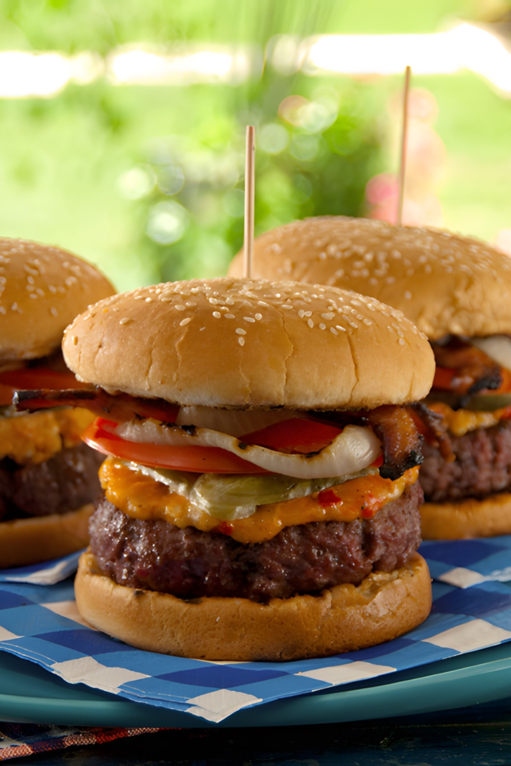 Pimiento Cheese-Bacon Burger