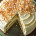 Bobby Flay Throwdown's Toasted Coconut Cake with Coconut Filling and Coconut Buttercream