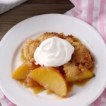 Grilled Peach Cobbler