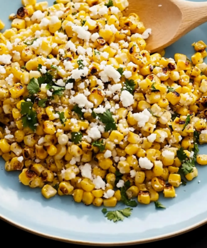 Bobby Flay Grilled Corn Salad with Lime, Red Chili and Cotija