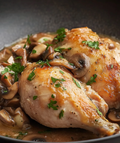 Bobby Flay Chicken Chasseur (Hunter-style Chicken)