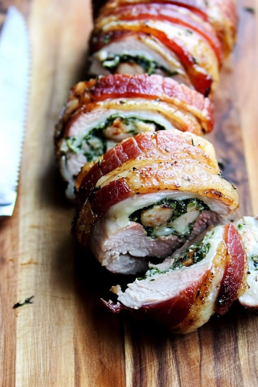 Bacon-Herb Wrapped Pork Tenderloin