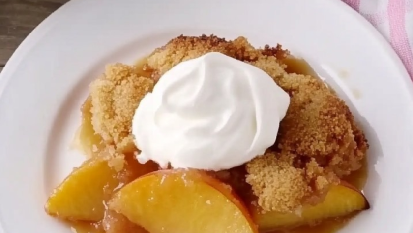 Grilled Peach Cobbler