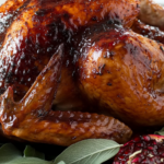 Bobby Flay Black Pepper-Pomegranate Molasses Glazed Turkey