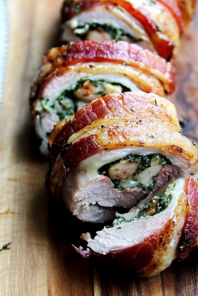 Bacon-Herb Wrapped Pork Tenderloin