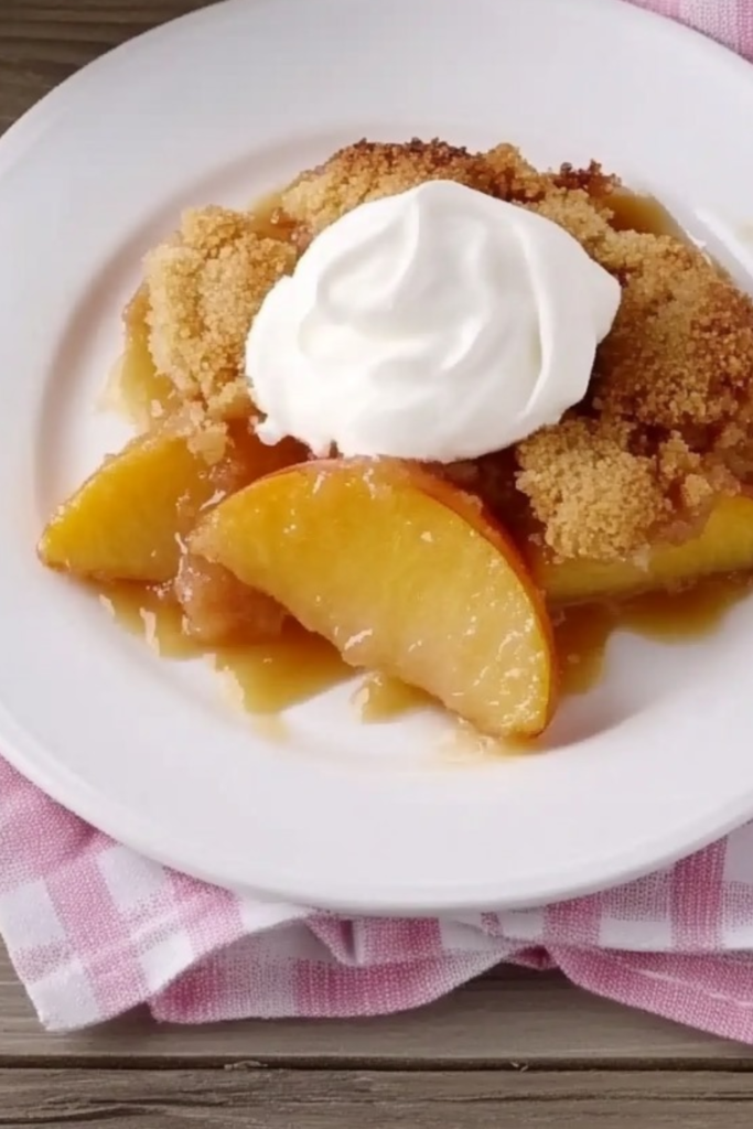 Grilled Peach Cobbler