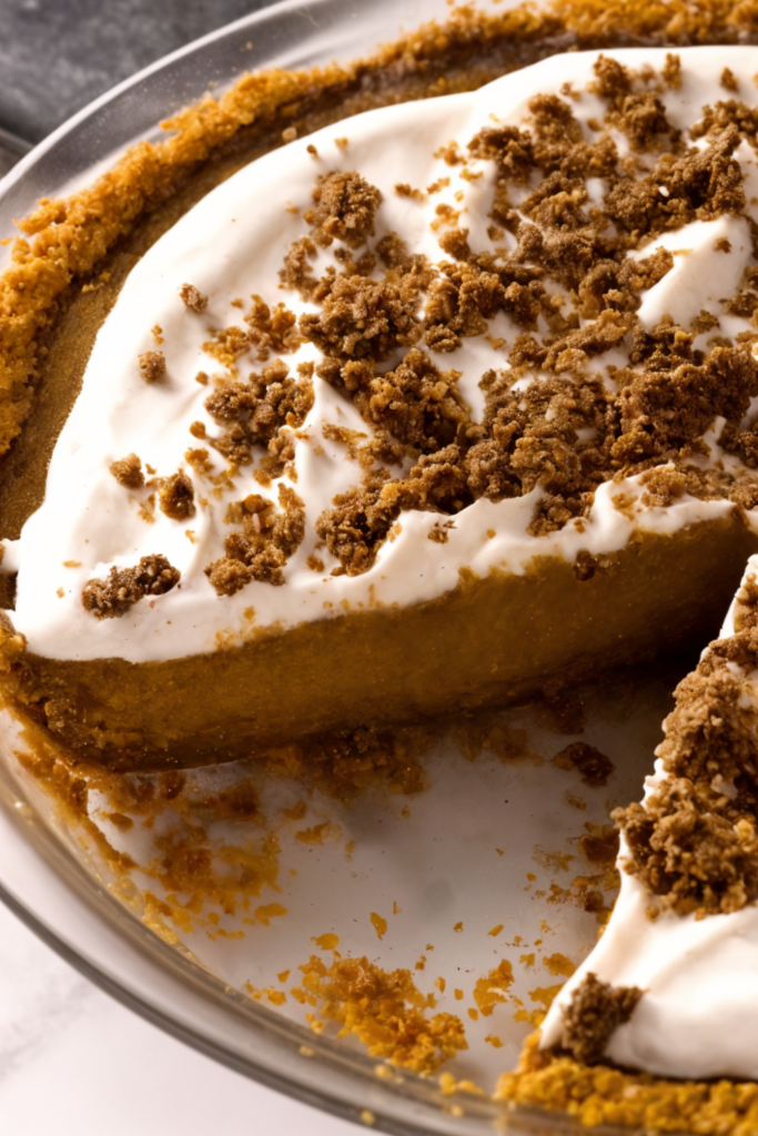 Bobby Flay's Pumpkin Pie with Cinnamon Crunch and Bourbon-Maple Whipped Cream