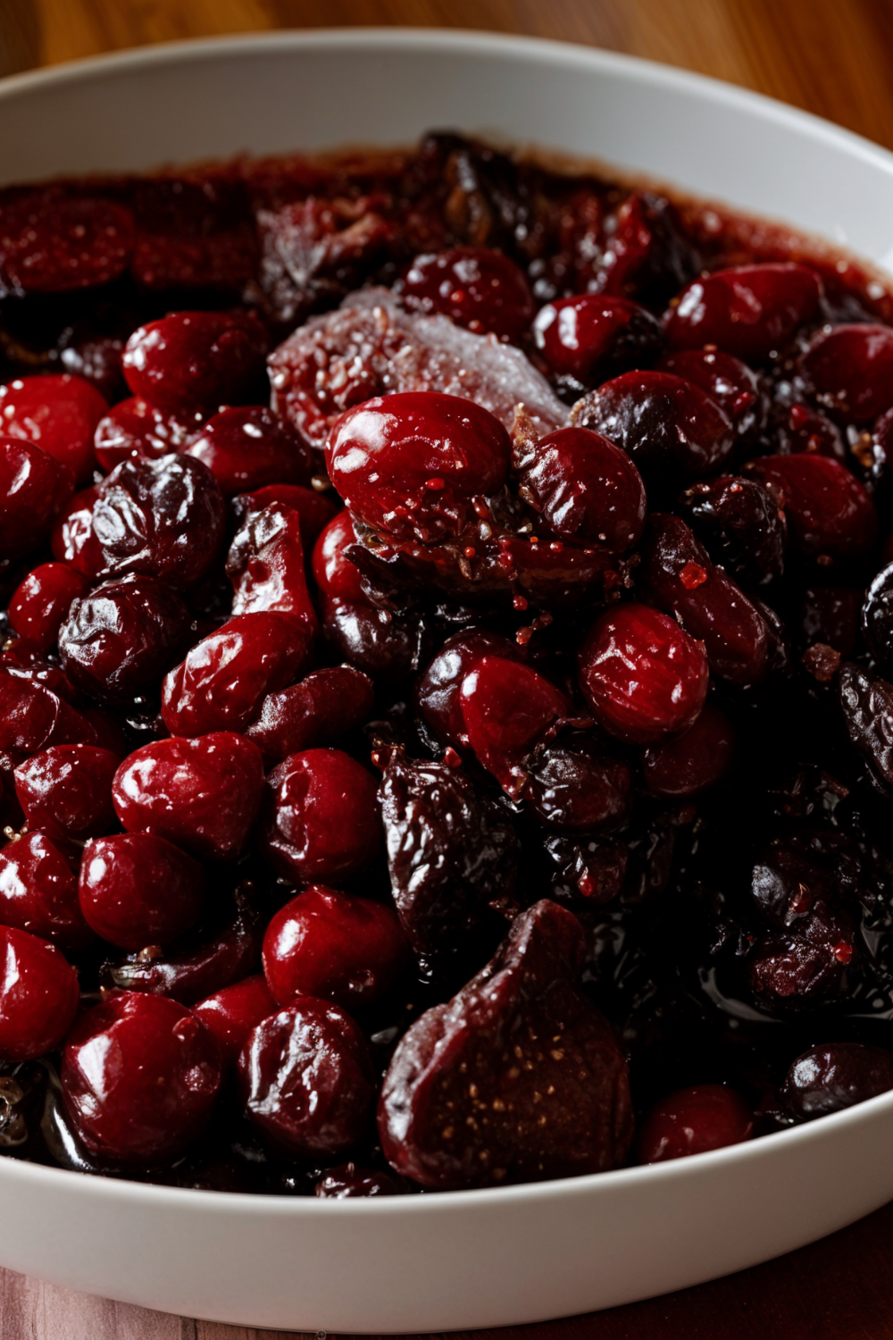 Cranberry Sauce with Pinot and Figs