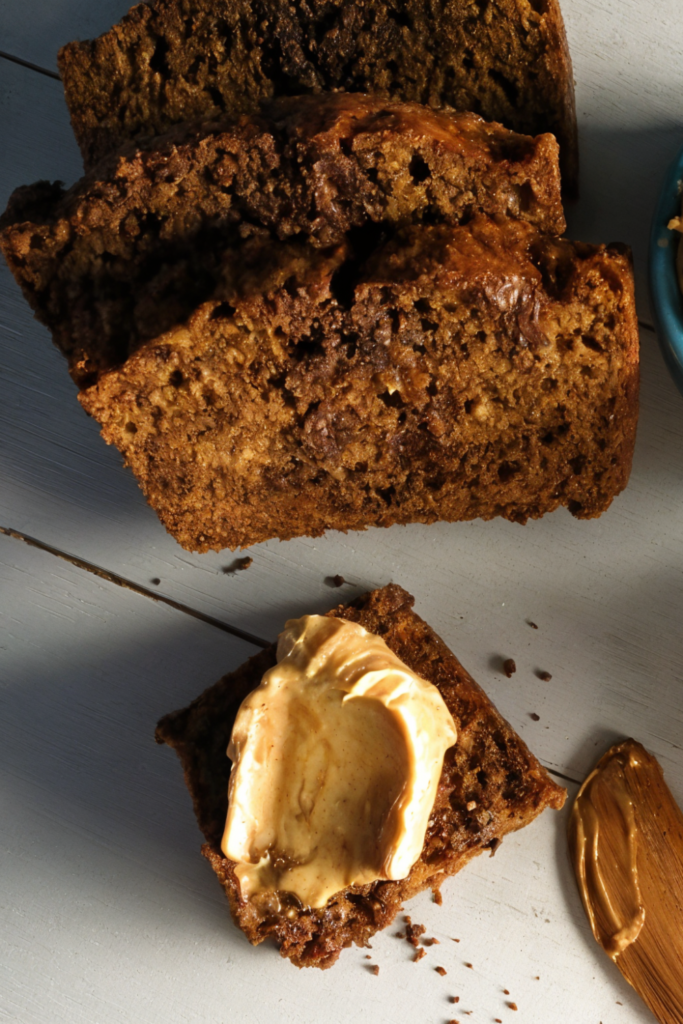 Espresso-Chocolate Chip Banana Bread with Espresso-Cinnamon Butter