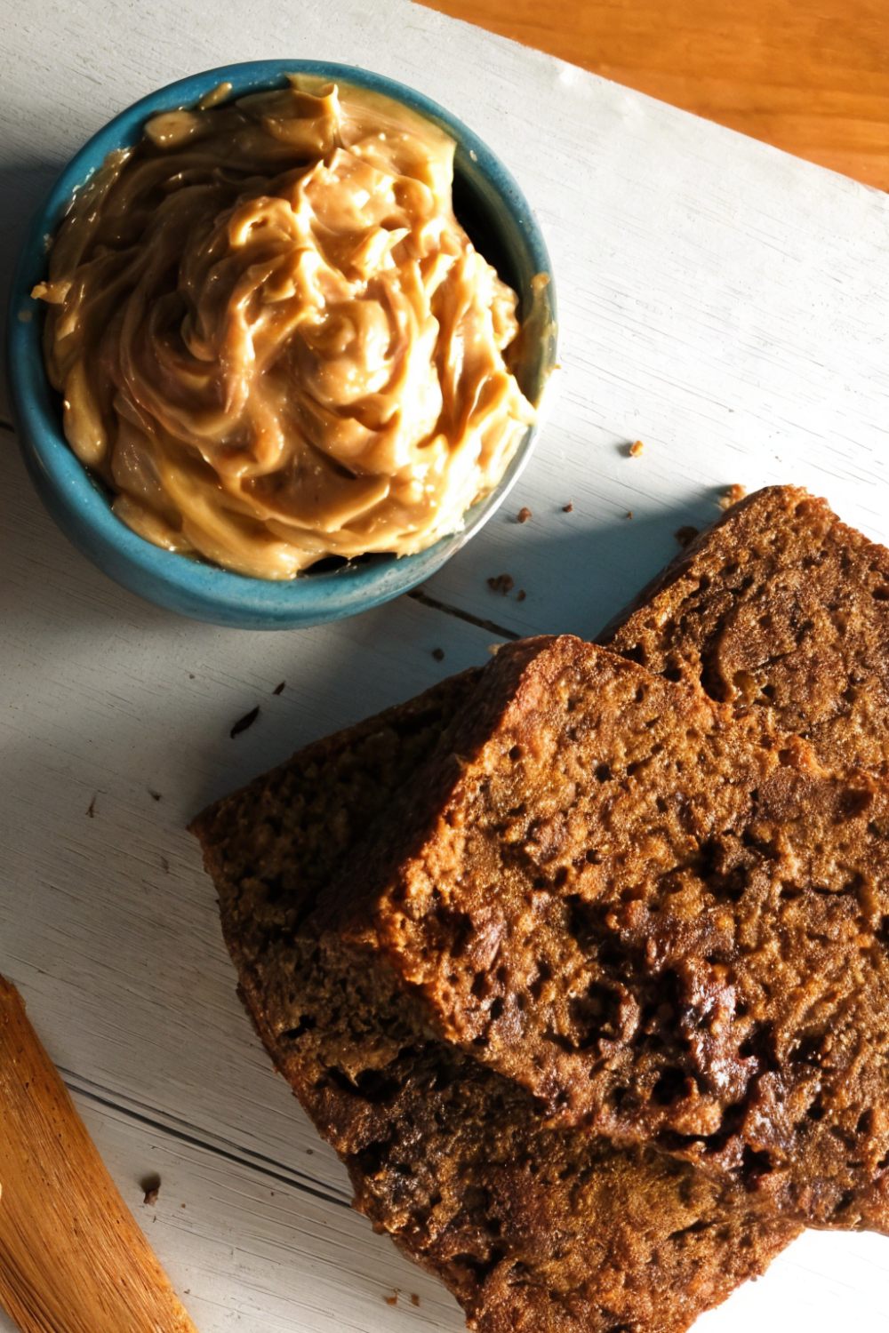 Espresso-Chocolate Chip Banana Bread with Espresso-Cinnamon Butter