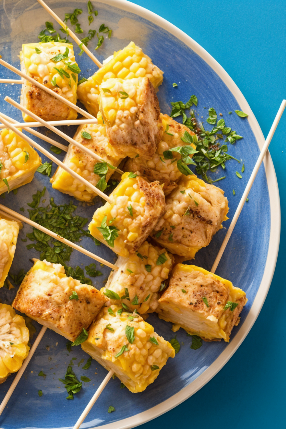 Grilled Corn Skewers with Chipotle- Cilantro Butter