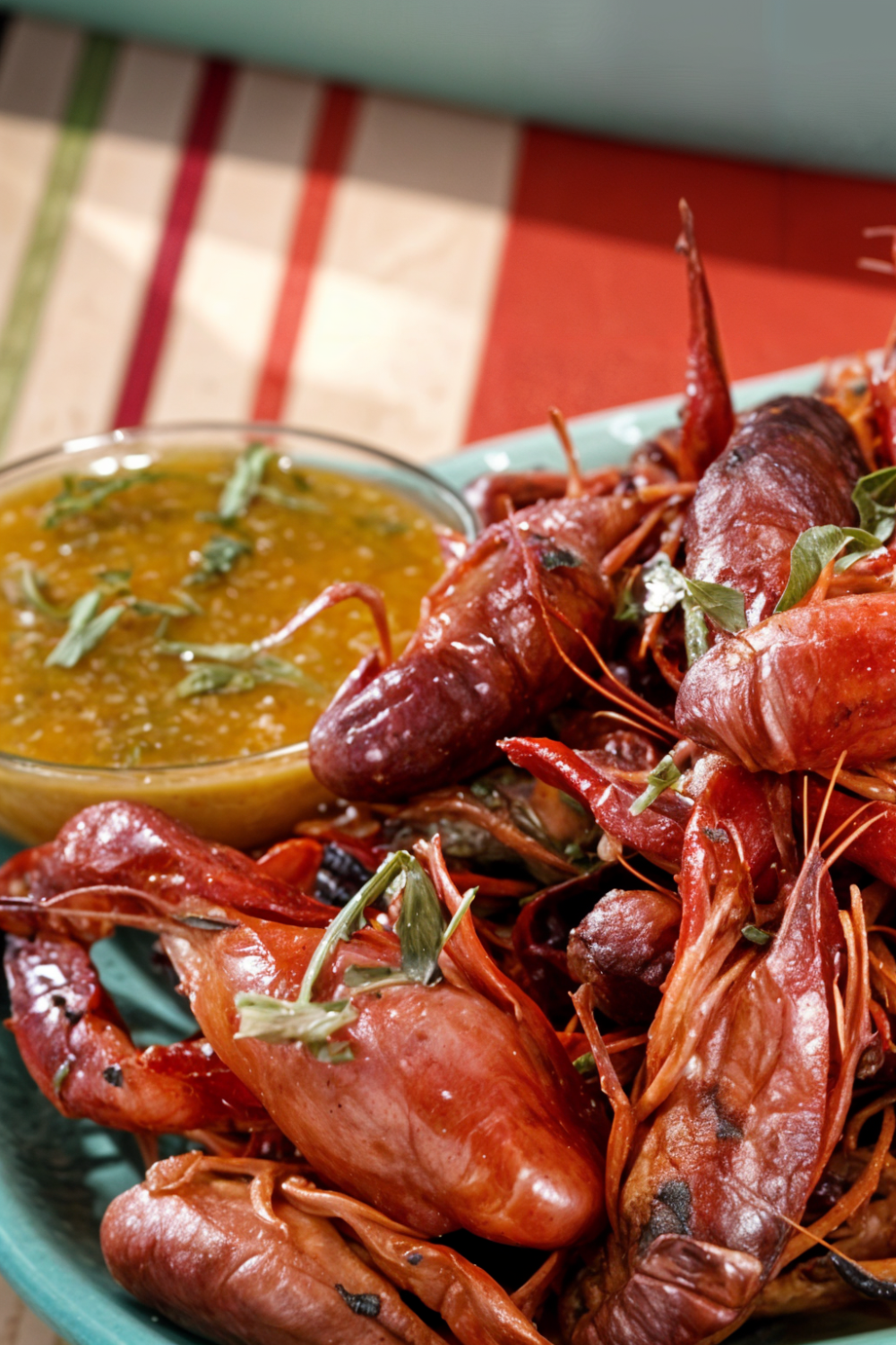 Grilled Crawfish with Spicy Tarragon Butter