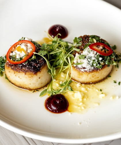 Seared Spice-Rubbed Sea Scallops