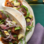 Skirt Steak Tacos with Roasted Tomato Salsa