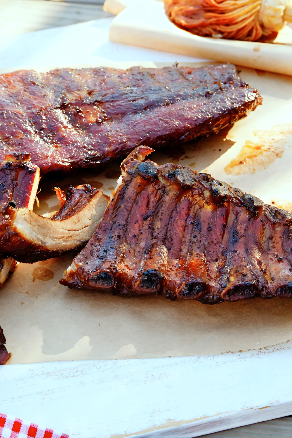 Smoked Ribs with Carolina-Style BBQ Sauce