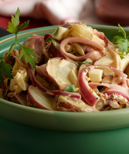 Texas-Style Potato Salad with Mustard and Pickled Red Onions