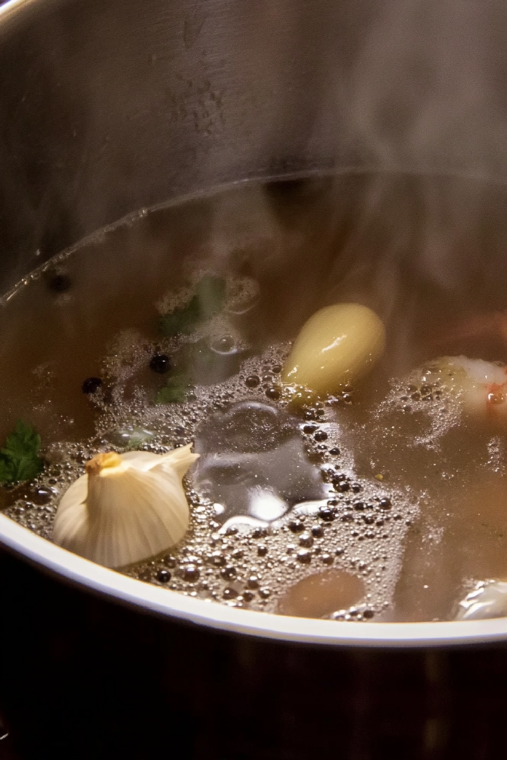 Bobby Flay Poaching Liquid for Shrimp