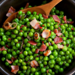 Bobby Flay Peas with Shallots and Pancetta