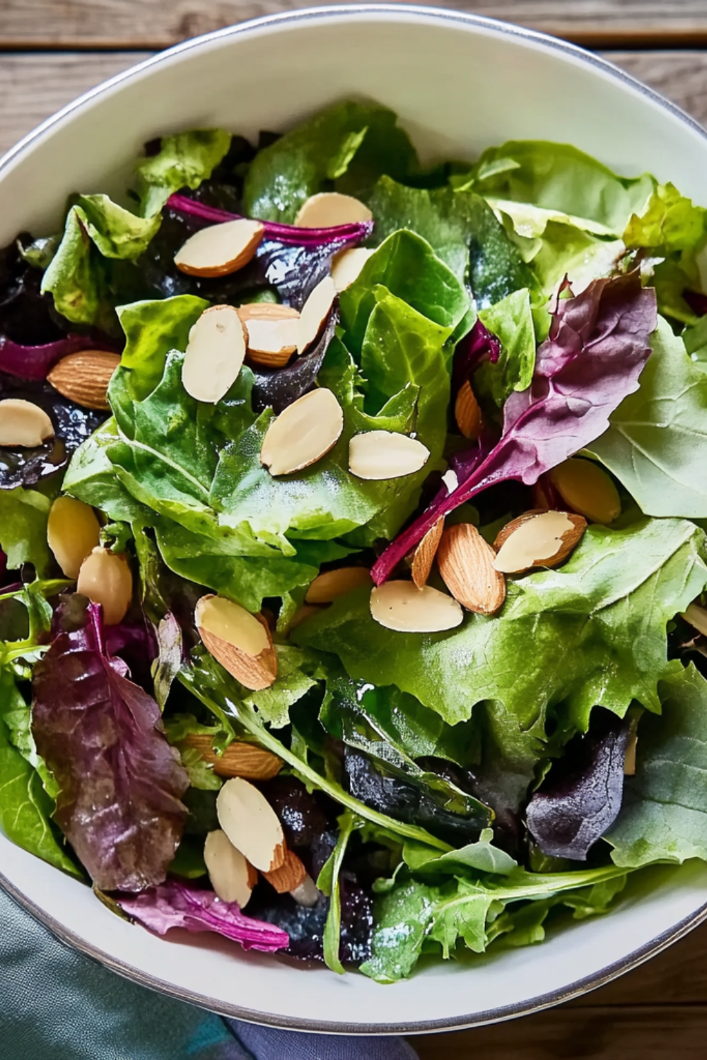 Mixed Greens with Apricot Vinaigrette and Almonds