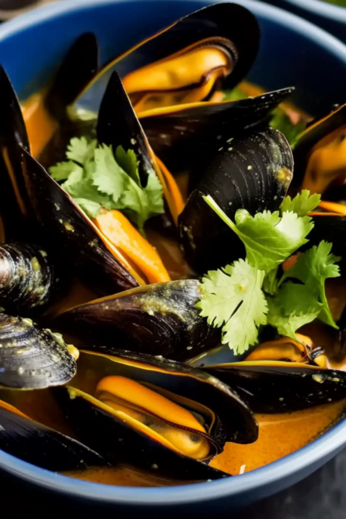 Bobby Flay Thai Red Curry Mussels