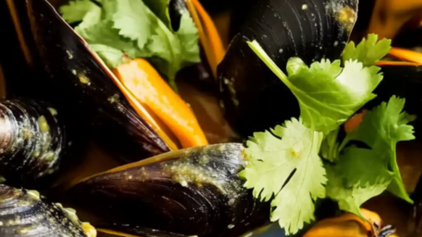 Bobby Flay Thai Red Curry Mussels