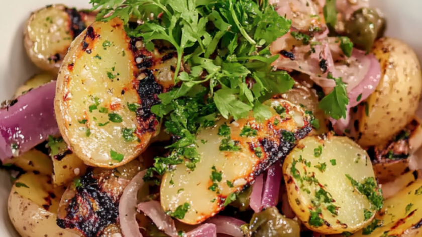 French Style Grilled Potato Salad