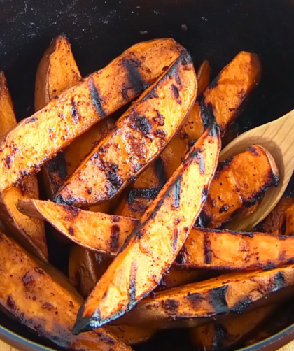 Grilled Sweet Potato Wedges