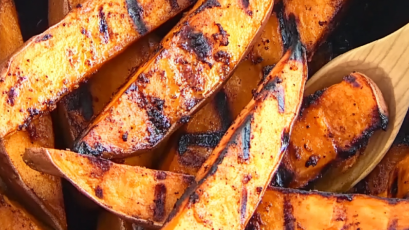 Grilled Sweet Potato Wedges