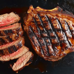 Bobby Flay Rib-Eye Marinated in Garlic, Chiles and Oregano