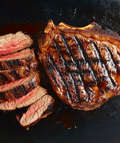 Bobby Flay Rib-Eye Marinated in Garlic, Chiles and Oregano